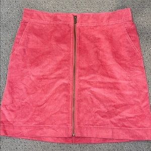NWOT gap pink corduroy skirt!